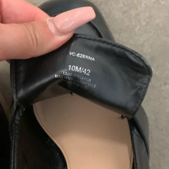 Vince Camuto genuine leather heeled loafers - Size 10 - Picture 3 of 5